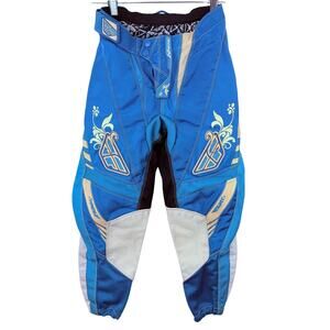 Fly Racing Kinetic 805 Girls Motocross MX Dirt Bike Race Pants Blue SIZE 24